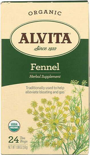 ALVITA Organic Tea Fennel Seed 24ct.