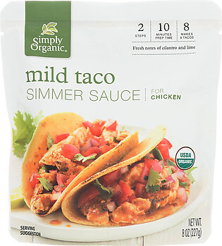SIMPLY ORGANIC Mild Taco Simmer Sauce