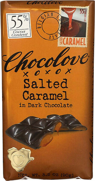 CHOCOLOVE Salted Caramel in Dark Chocolate Bar