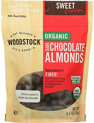 WOODSTOCK Organic Dark Chocolate Almonds