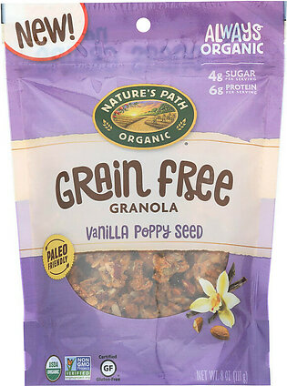 NATURE'S PATH Grain-Free Granola, Vanilla Poppy Seed