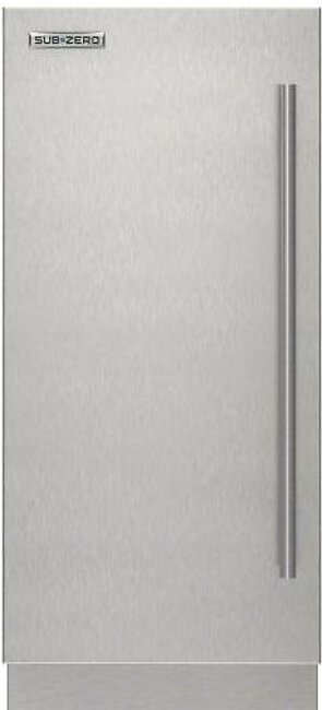 Stainless Steel Solid Door Panel - Tubular Handle, Left Hinge