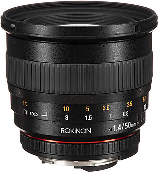Rokinon 50mm f/1.4 AS IF UMC Lens for Nikon F Mount