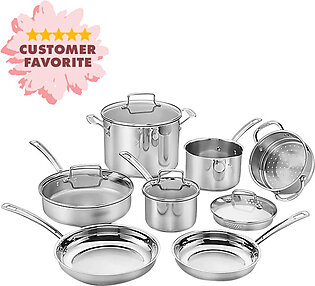 Cuisinart 11-Piece Chef's Classic Pro Stainless Cookware