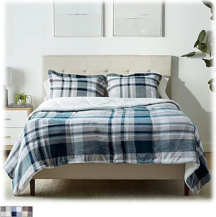 Amazon Basics Ultra-Soft Micro Mink Sherpa Comforter Bed Set