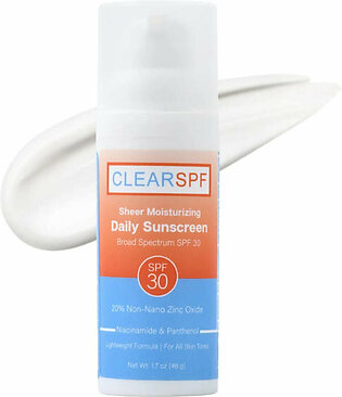 ClearSPF Sheer Moisturizing Daily Sunscreen SPF 30