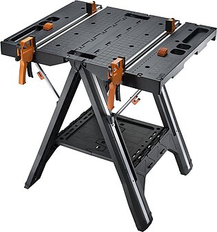 Folding Work Table With Quick Clamps