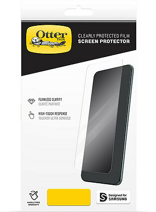 OtterBox Clearly Protected Film Screen Protector for Samsung Galaxy S22/S22+ and S22 ultra, Scratch and Smudge Resistant Film