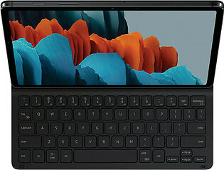 Samsung - Galaxy Tab S7, Tab S8 Book Cover Keyboard Slim - Mystic Black