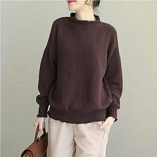 Loose Cotton Casual Sweater New Women Winter Tops