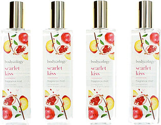 Scarlet Kiss by Bodycology, 4 Pack 8 oz Fragrance Mist for Women