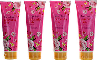 Pink Vanilla Wish by Bodycology, 4 Pack 8oz Moisturizing Body Cream women
