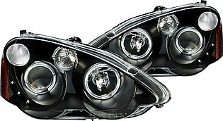 Black Halo Projector Headlights with Parking LEDs (121359)