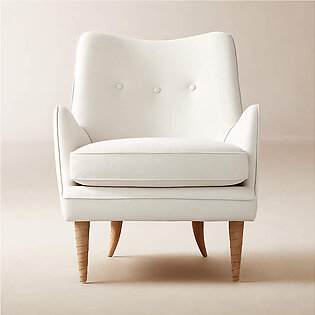Jed White Linen Chair by Ross Cassidy