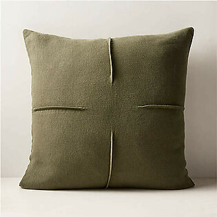 Harlee Round Green Throw Pillow 16"