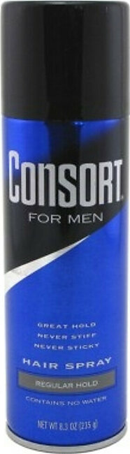 BL Consort Hair Spray 8.3oz Regular Hold Aerosol - Pack of 3