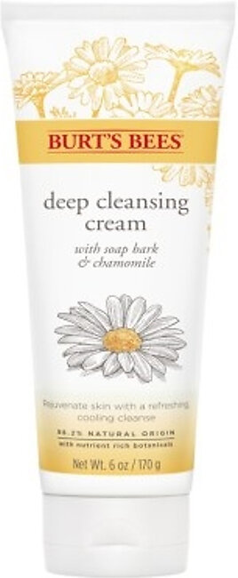 BL Burts Bees Deep Cleansing Cream 6oz Soap Bark/Chamomile - Pack of 3