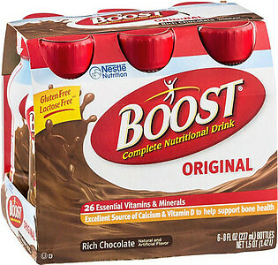 Boost Rich Chocolate Complete Nutritional Drink 4X6X8OZ