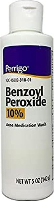 Perrigo 10% Benzoyl Peroxide Acne Medication Face Wash 5 Oz