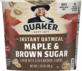 Oatmeal, Brown Sugar, Instant, Single-Serve, 1.69 Oz Package, 24 Per Case