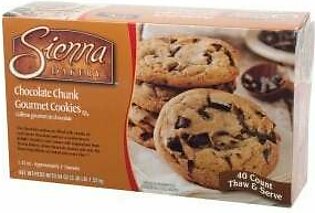 Cookies, Chocolate Chunk, Gourmet, Soft, Frozen, 1.35 Ounce, 40 Ct Box