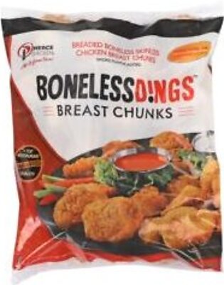 Chicken Wings, Boneless, Breaded, Cooked, Frozen, 5 Lb Bag