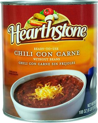 Chili, Con Carne, without Beans, Ready-to-Serve, Canned, #10 Sz Can