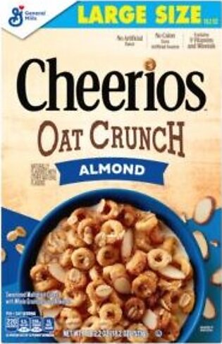 Cereal, Cheerios, Almond Oat Crunch, 18.2 Oz Box