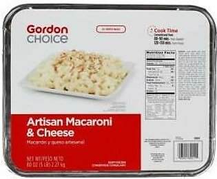 Entree, Artisan Macaroni & Cheese, White Cheddar, with Cavatappi Noodle, Frozen, 5 Lb Tray