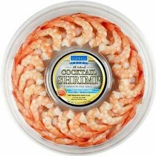 Shrimp Rings, White, Cooked, With Sauce, 24 Oz Tray