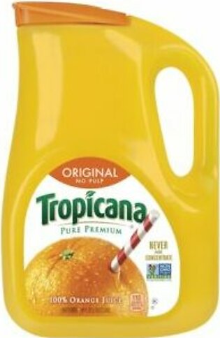 Juice, Orange, No Pulp, Pure, Premium, 89 Fl Oz Bottle