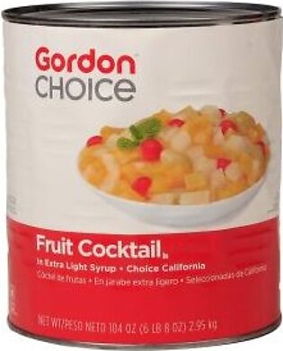 Fruit Cocktail, in Extra Light Syrup, Choice, #10, 106 Oz Can