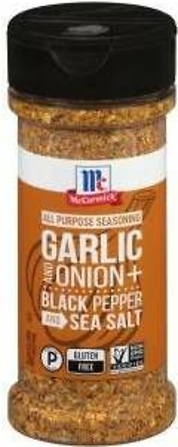 Seasoning, All-Purpose, Garlic, Onion, Black Pepper, Sea Salt, 4.25 Oz Jar