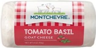 Cheese, Goat, Tomato & Basil, Log, 4 Oz Package