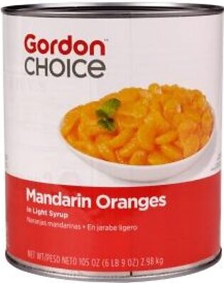 Orange Segments, Mandarin, Whole, in Light Syrup, #10, 106.66 Oz Can