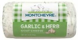 Cheese, Goat, Garlic & Herb, Log, 4 Oz Package