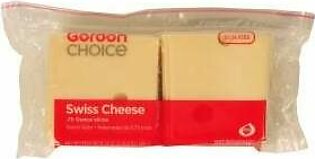 Cheese, Swiss, Sliced, Grade A, 32 Count, 0.75 Ounce, 1.5 Lb Package