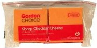 Cheese, Sharp Cheddar, Sliced, 0.75 Ounce, Fresh, 1.5 Lb Package