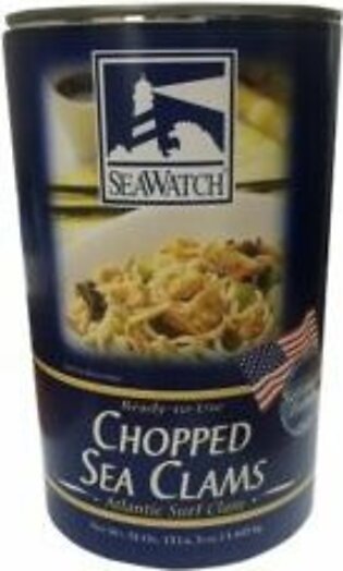 Clams, Sea, Chopped, Marine Stewardship Council, Cooked, 51 Oz Can