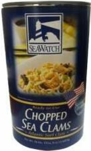 Clams, Sea, Chopped, Marine Stewardship Council, Cooked, 51 Oz Can