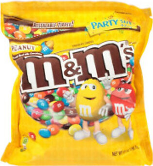Candy, Milk Chocolate-Coated, with Peanuts, Party Size, 38 Oz Bag
