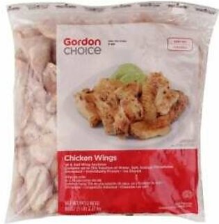 Chicken Wings, Bone-In, 1st & 2nd Joint, Raw, Individually Quick Frozen, 5 Lb Bag
