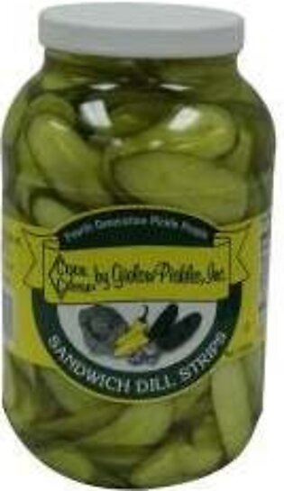 Pickle Chips, Dill, Sandwich-Sliced, 140-160 Count, Refrigerated, Plastic
