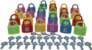 Childcraft Manipulative Alphabet Learning Locks, Set of 52
