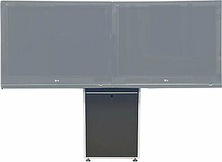 Audio Visual Furniture LFT7000WM-D Dual Display Wall Mounted Electric Lift Stand