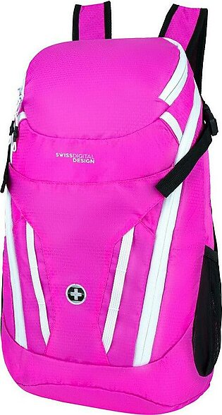 Swissdigital Design Kangaroo SD1596-46 Rugged Carrying Case (Backpack) for 16" Apple Notebook, MacBook Pro, Accessories, Tablet, Cell Phone - Pink