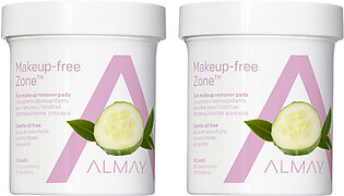 Almay Oil Free Gentle Eye Makeup Remover Pads, 80 ct. (2-Pack)