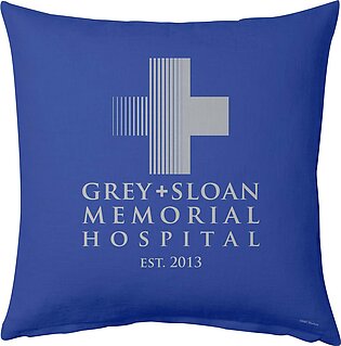 Grey's Anatomy Grey + Sloan Memorial Hospital Throw Pillow