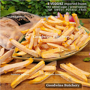 8Veggiez IQF frozen fries SWEET POTATO ORANGE - UBI CILEMBU 500g 8 Veggiez (new packaging)
