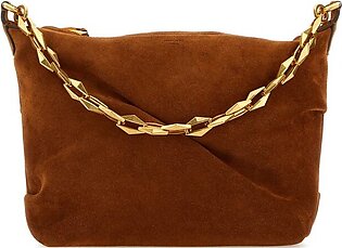 Chain Link Tote Bag In Brown